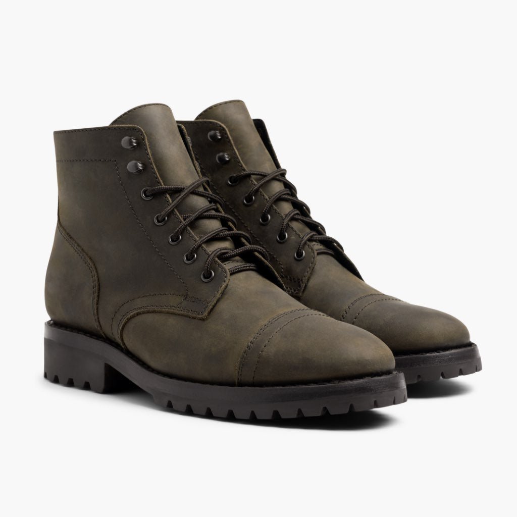 import placeholder for mens captain lace up boot dark olive matte 30617413