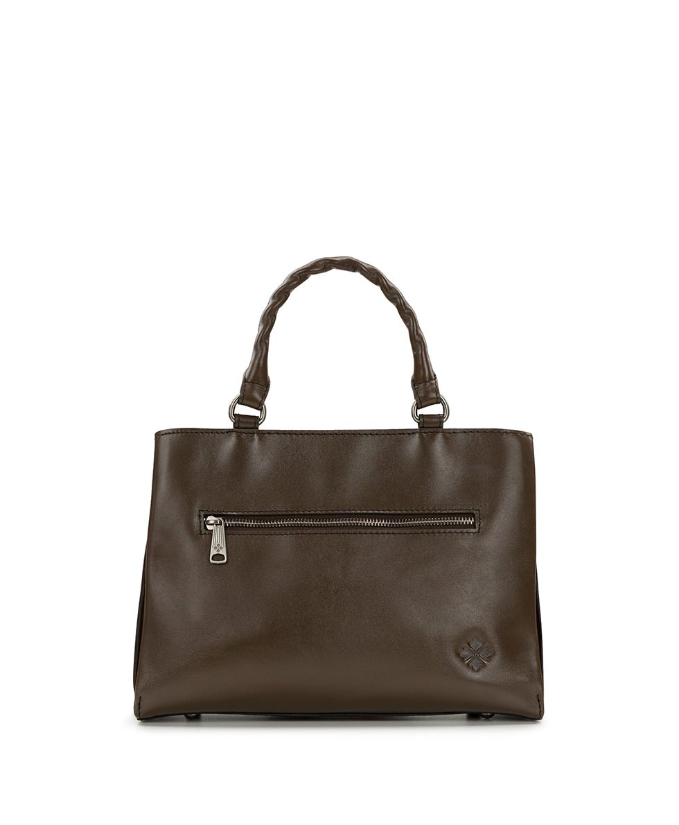 genovese satchel cavo border tooled