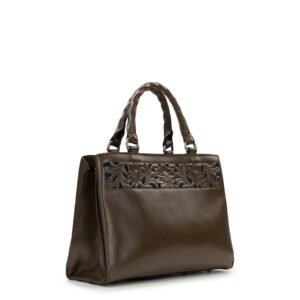 genovese satchel cavo border tooled