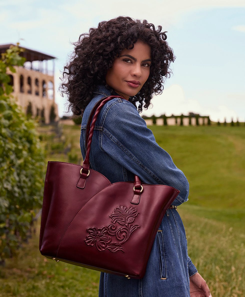 marion tote classic tooled